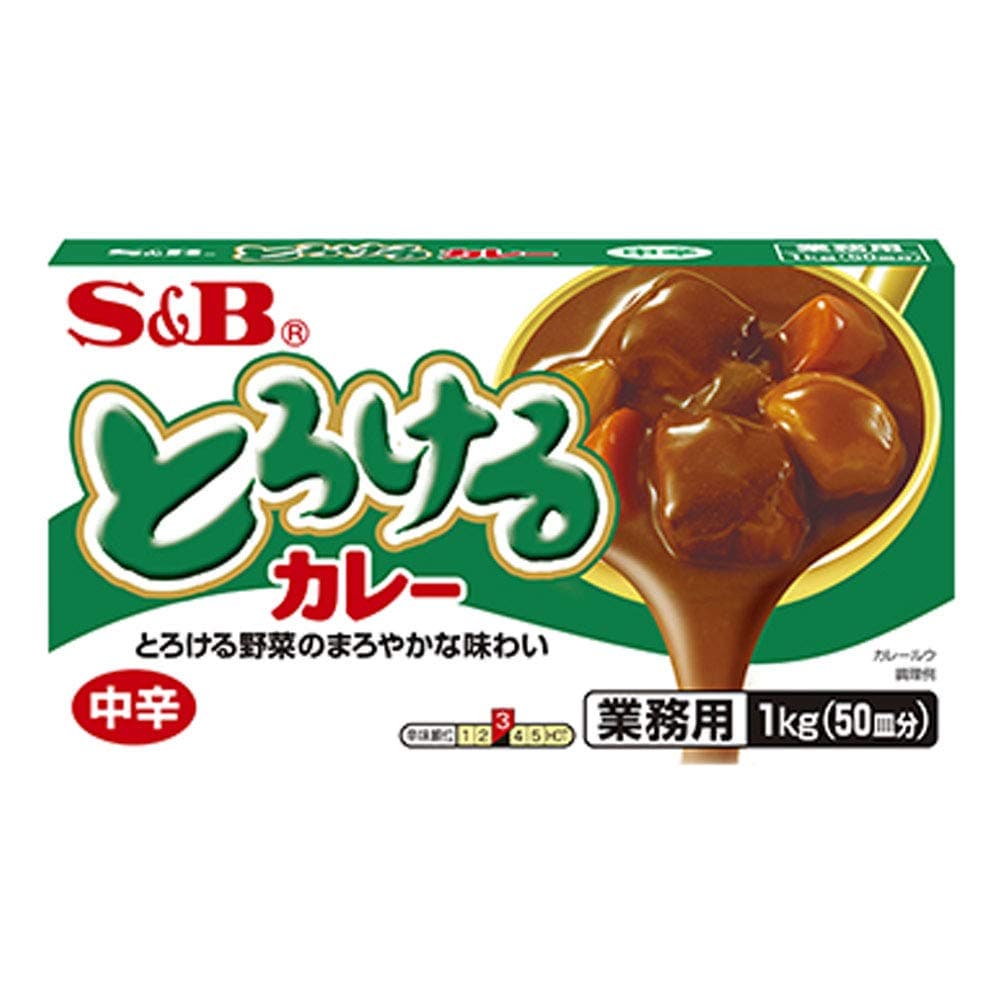 S&B Torokeru Curry Medium HOT 1kg