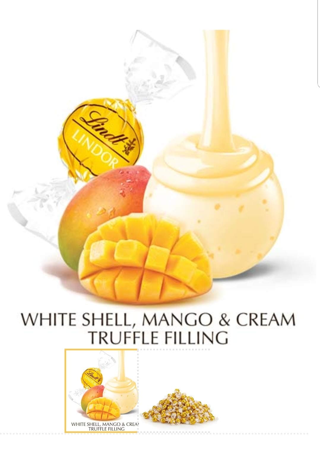 lindt Mango & Cream Chocolate Truffles