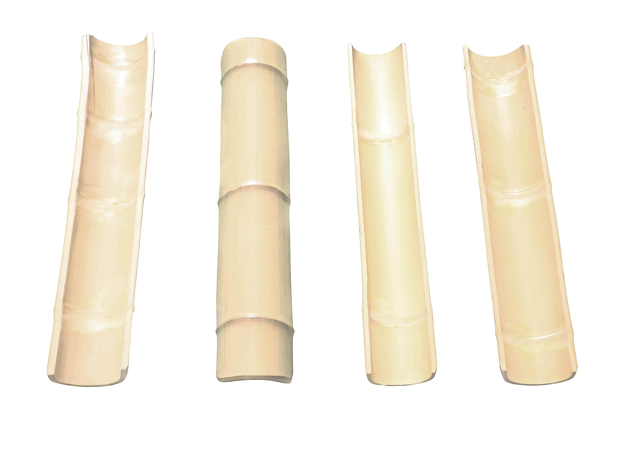 Bamboo channels (half pipe) | Water chutes! | Bamboo channeling | Gutters | Pack of 4 | 0.5 metre