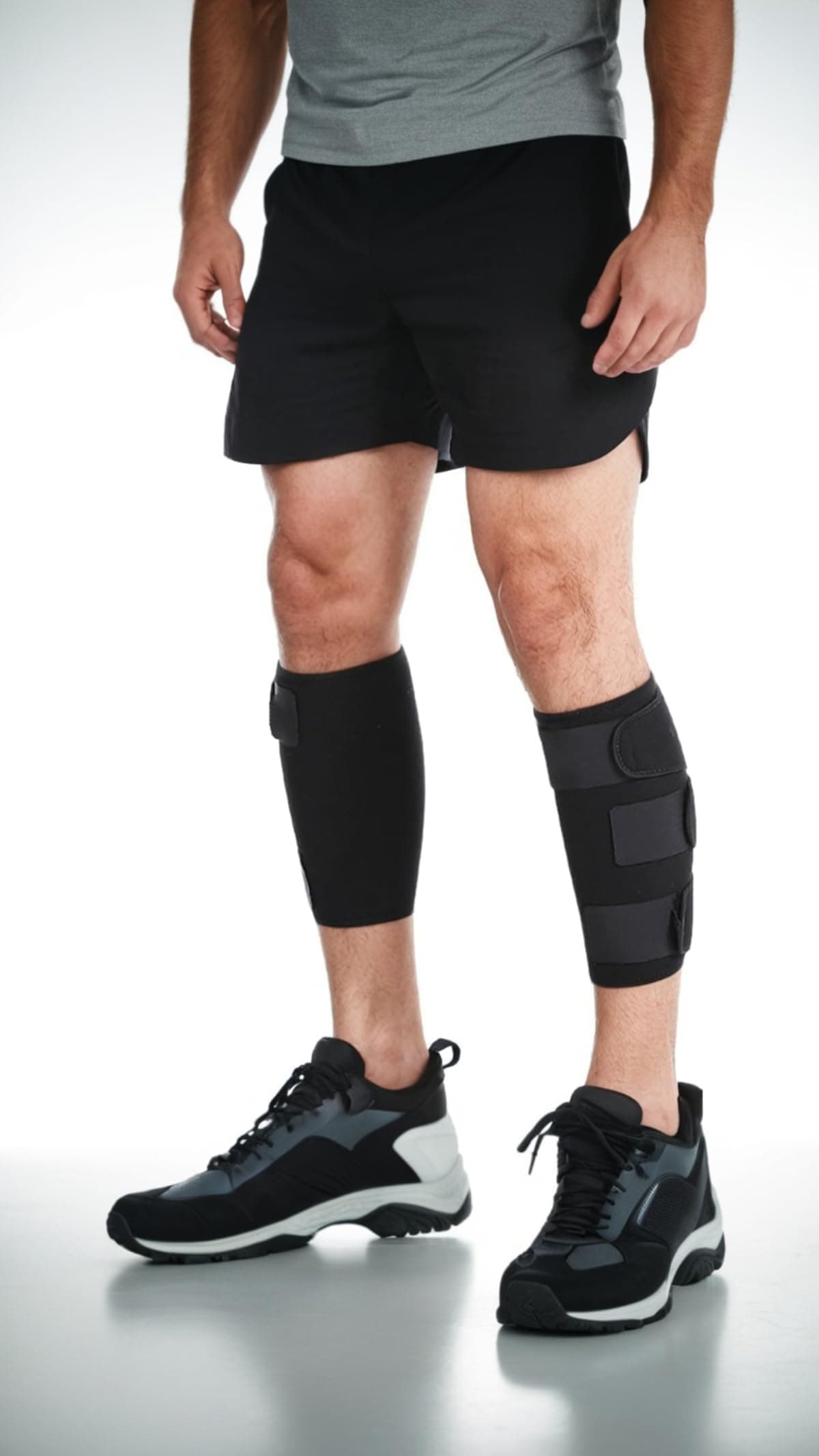 Adjustable Calf Support Brace 2 Pack - Shin Splint Compression Calf Wrap for Effective Pain Relief and Support