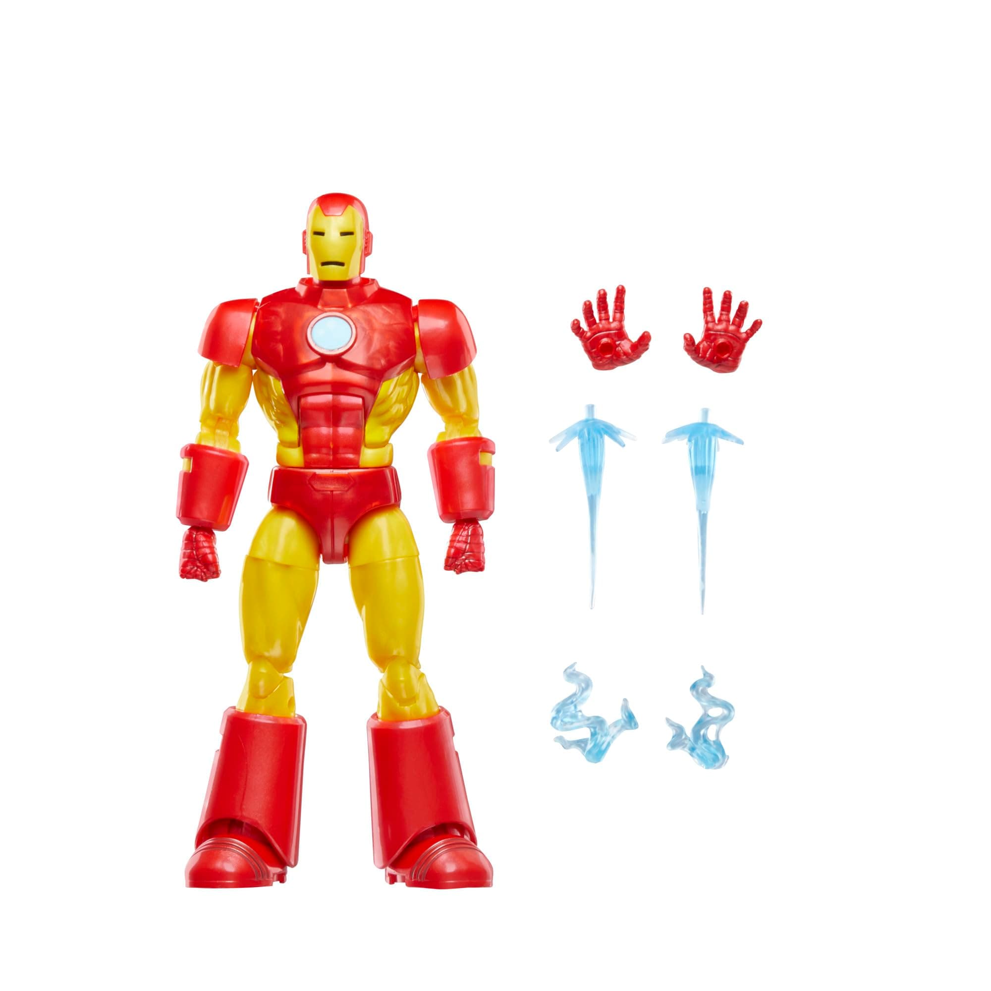 Hasbro Marvel Comics Iron Man (Model 09), Iron Man Comics Collectible 6" (15cm) Size Action Figure, Retro Design Blister Package F9028 Authentic
