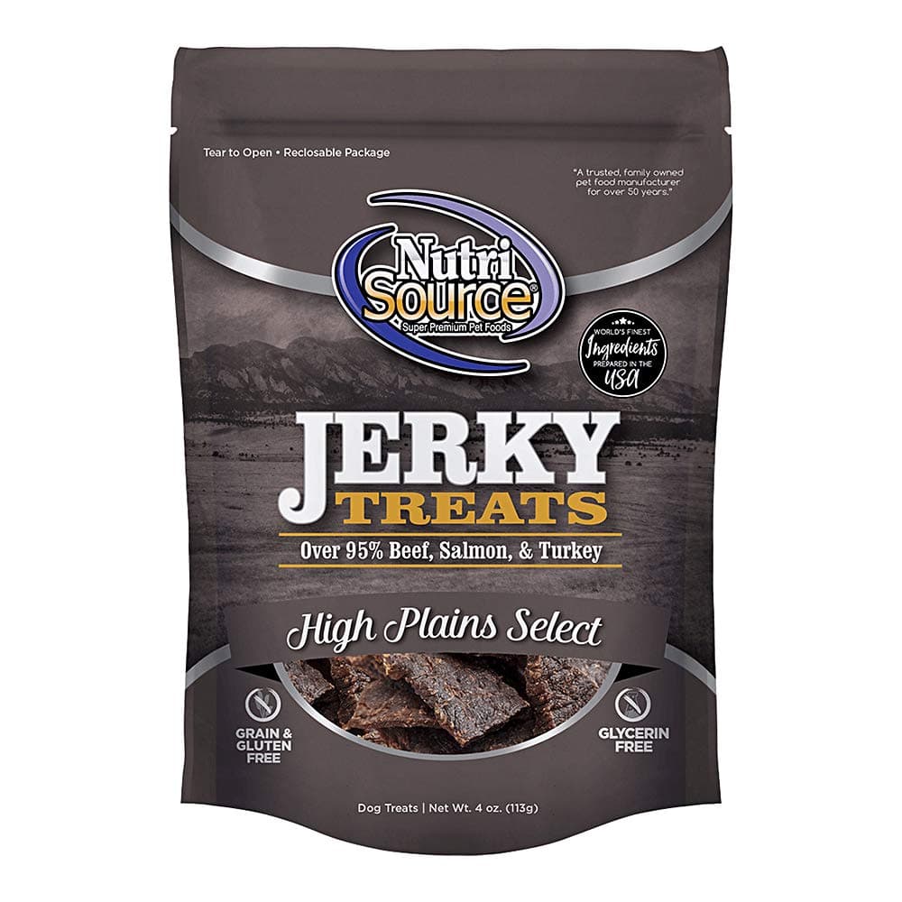 Nutri Source High Plains Select Jerky Dog Treats, 4 oz