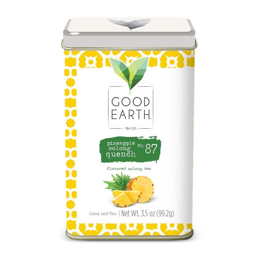 Good Earth Tea Pineapple Oolong Quench - Premium Loose Leaf Tea - Floral, with fruity notes of tropical pineapple and sweet apricot - Flavored Oolong Tea