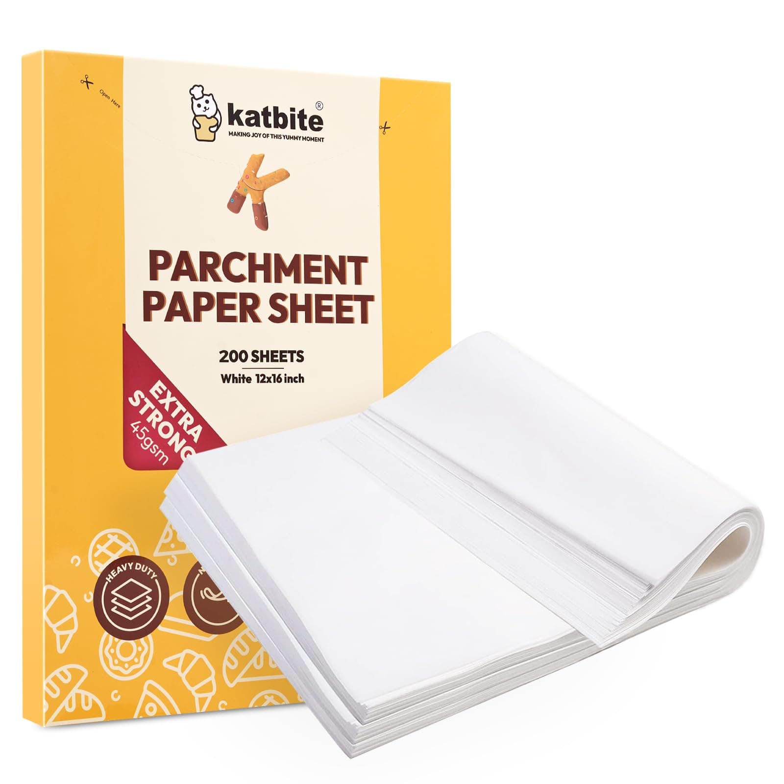 Katbite 12x16,9x13 White Parchment paper