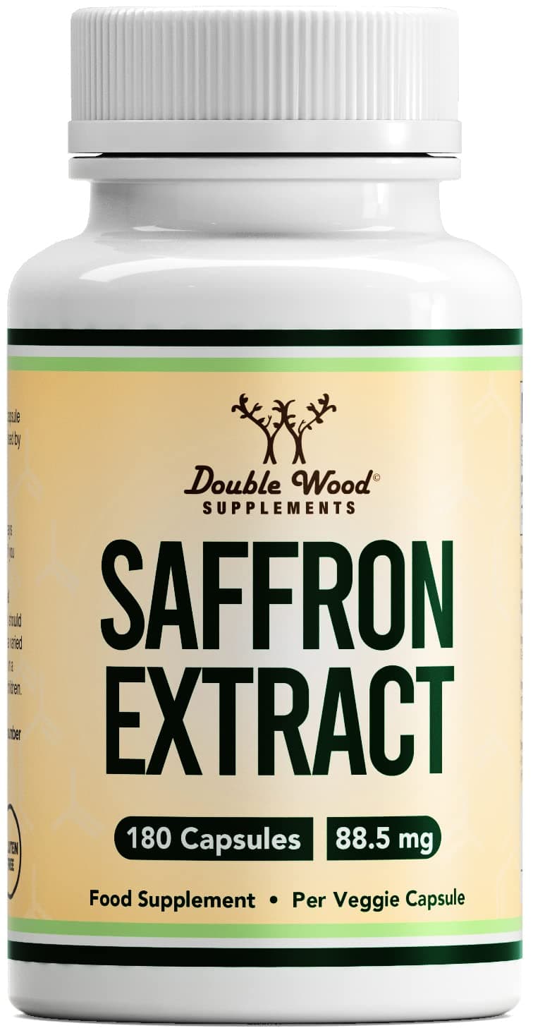 DW Saffron | 180-88.5mg per serving | High Dose Saffron | GMO and Gluten Free (180 Capsules)