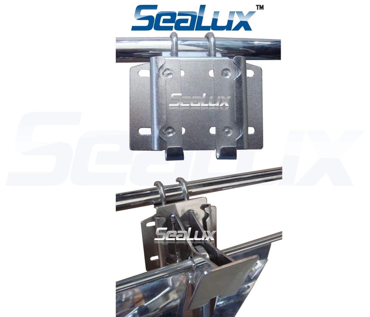 SeaLux Stanchion Rail Horizontal Mount Anchor Bracket/Holder