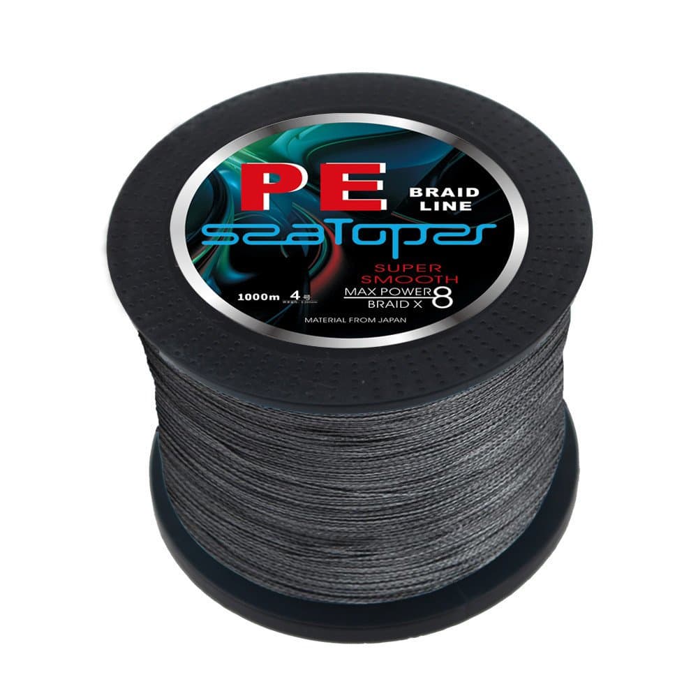 Seatoper Super Strong Deap Sea Advanced 8 Strand Super Braid Fishing Line 1000M / 1094 Yards 80LB 0.500MM Grey