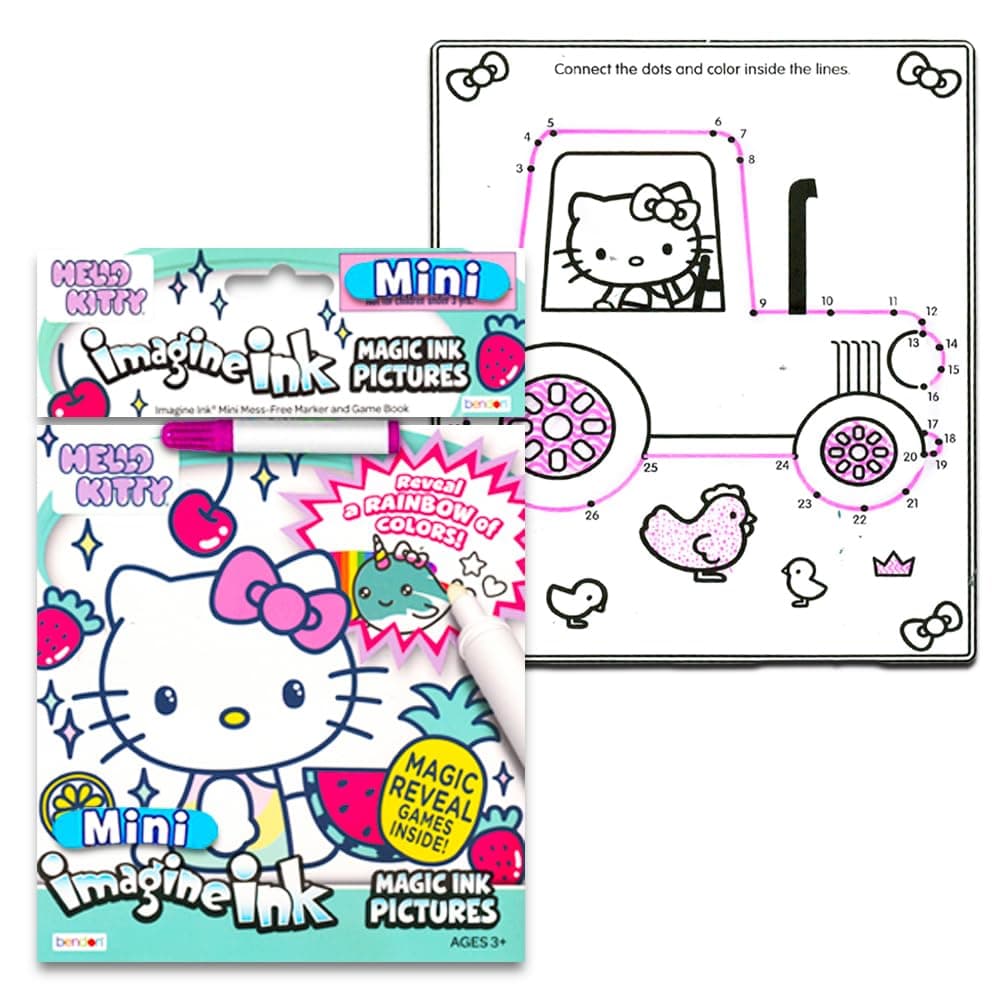 Bendon Hello Kitty Coloring & Activity Book Super Set - 5 Hello Kitty Coloring Books, Crayons, Over 350 Hello Kitty Stickers and More (Hello Kitty Party Pack)