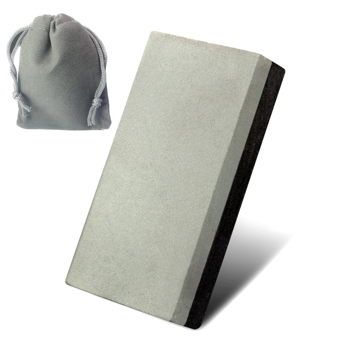 1PC Small Sharpening Stone Dual Sided 400#/800# Combination Pocket-sized Whetstone, Rough Grinding Silicon Carbide/Boron Carbide Stone(1.97x0.98x0.39inch)