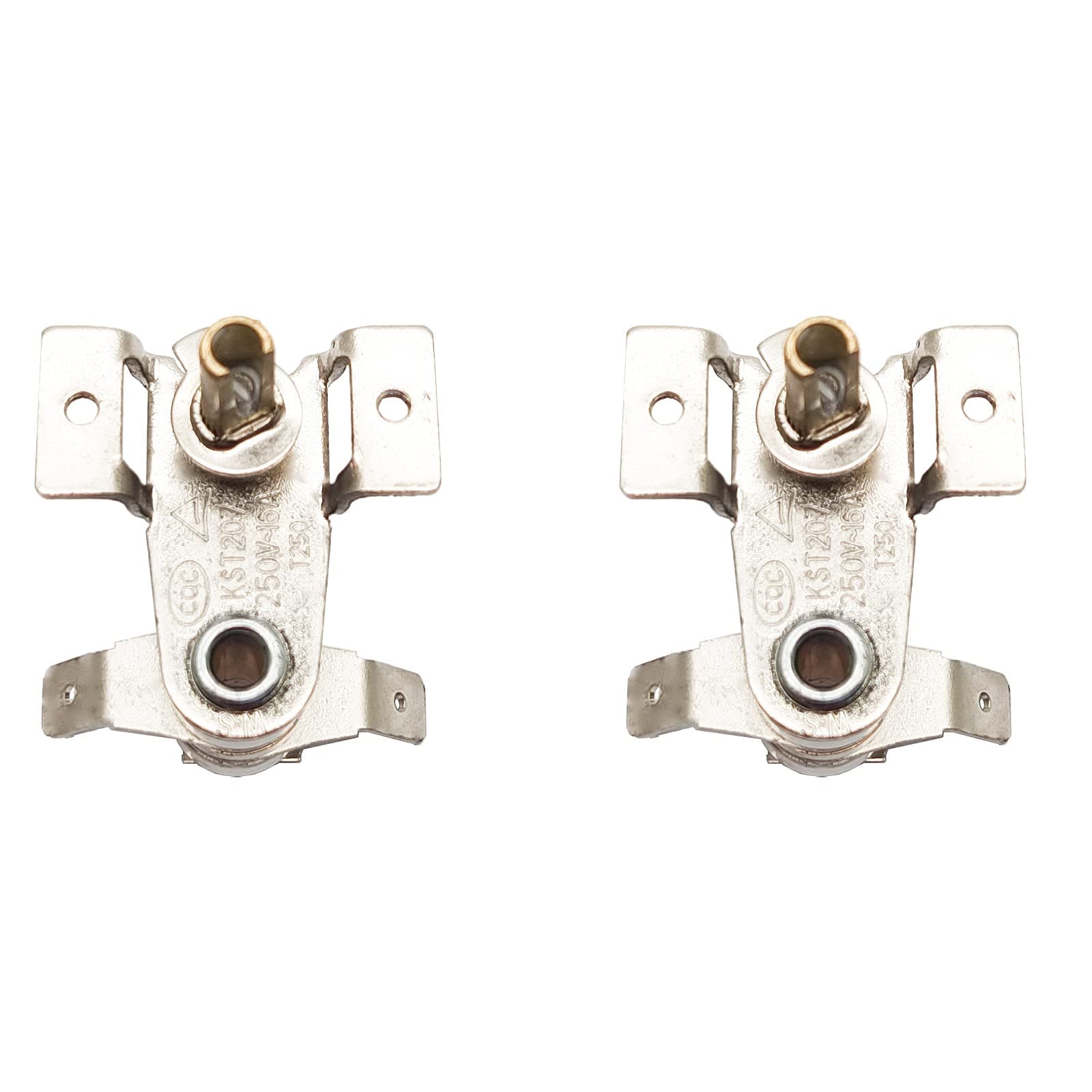 NGe 2pcs Adjustable 90 Degree Celsius Temperature Switch Oven Thermostat Switch Adjustable Bimetal Electric Heater Heating Temperature Controller (KST-168-T250)
