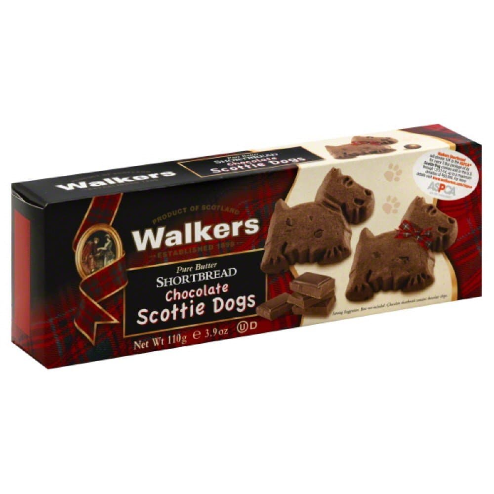 Chocolate Scottie Dog Shortbread