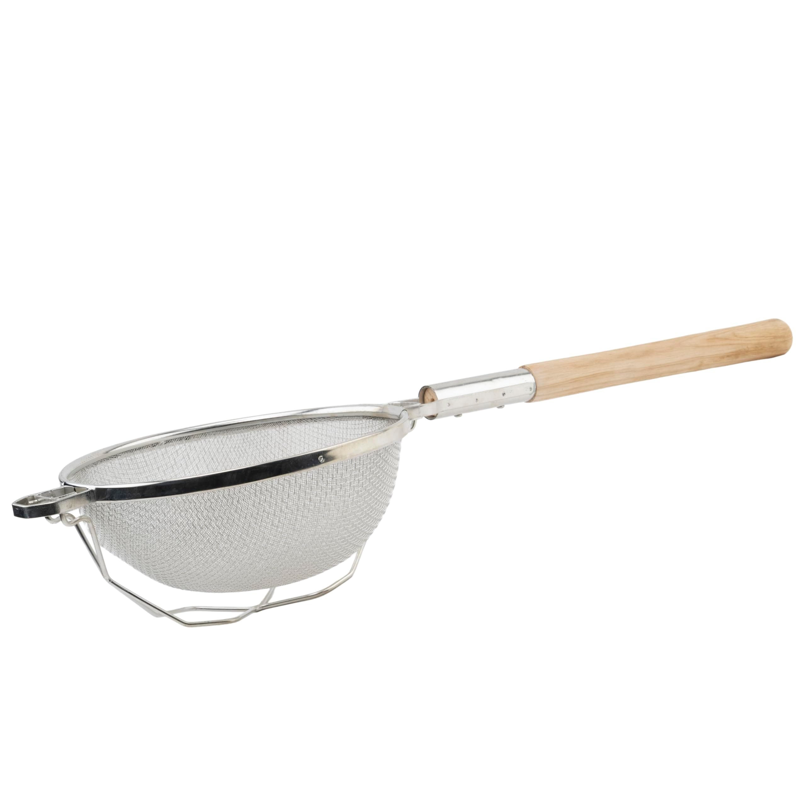 Winco Strainer, 10.5-Inch Diameter, Reinforced Double Mesh