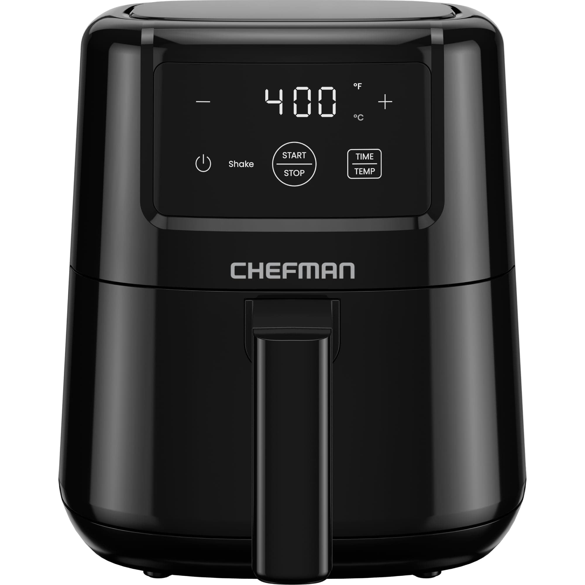 CHEFMAN 2 Qt Mini Air Fryer – Digital Space-Saving Compact Air Fryer with Nonstick and Dishwasher Safe Basket, Quick & Easy Meals in Minutes, Features Digital Timer and Shake Reminder – Black
