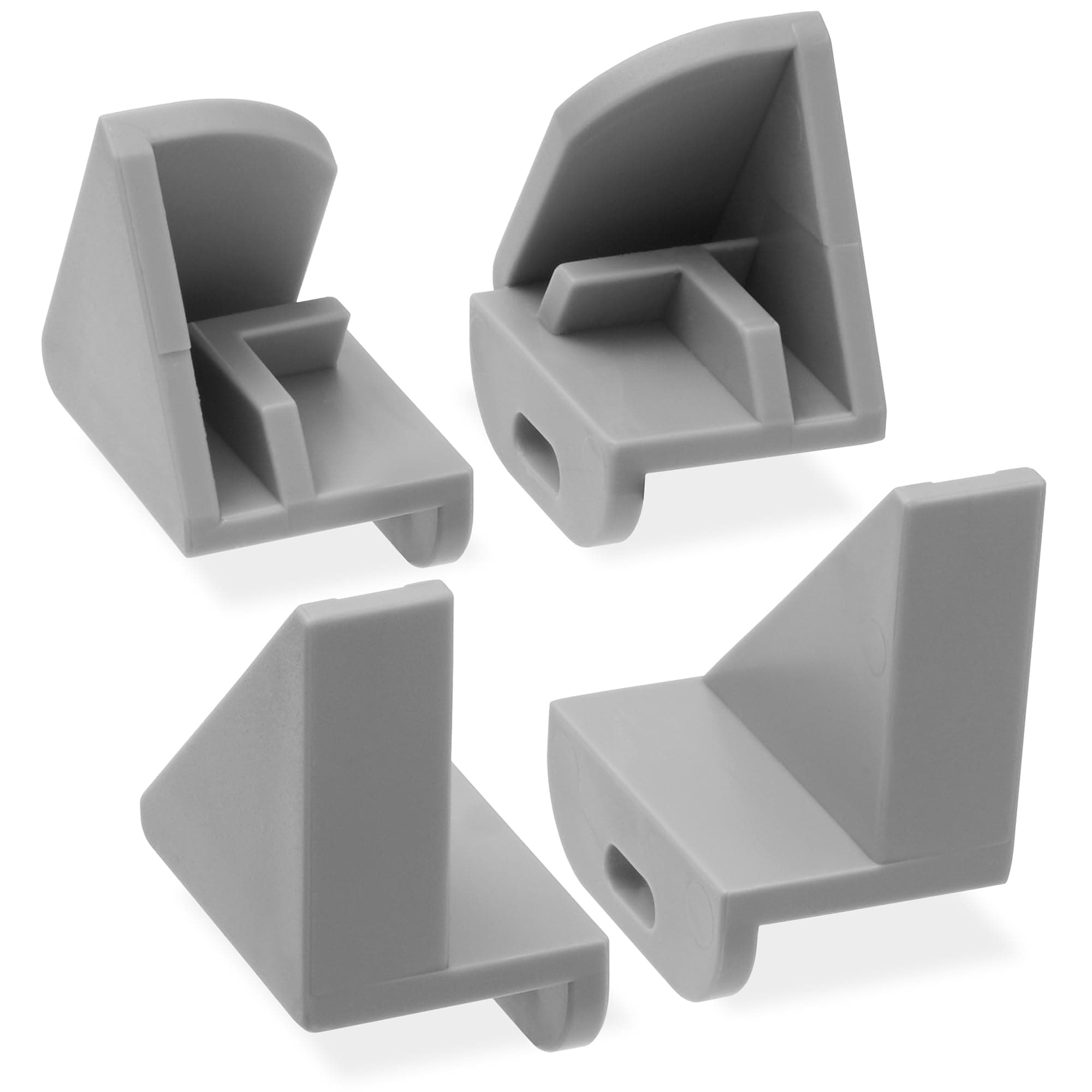 OLDE MIDWAY(Set of 4) Replacement Bracket Clips for Hot Dog Roller Machine Glass Cover Sneeze Guards