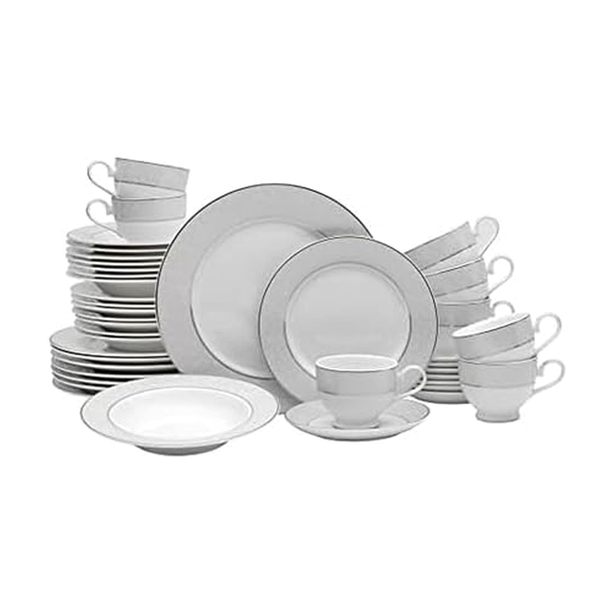 Mikasa 5224232 40-Piece Dinnerware Set, Parchment