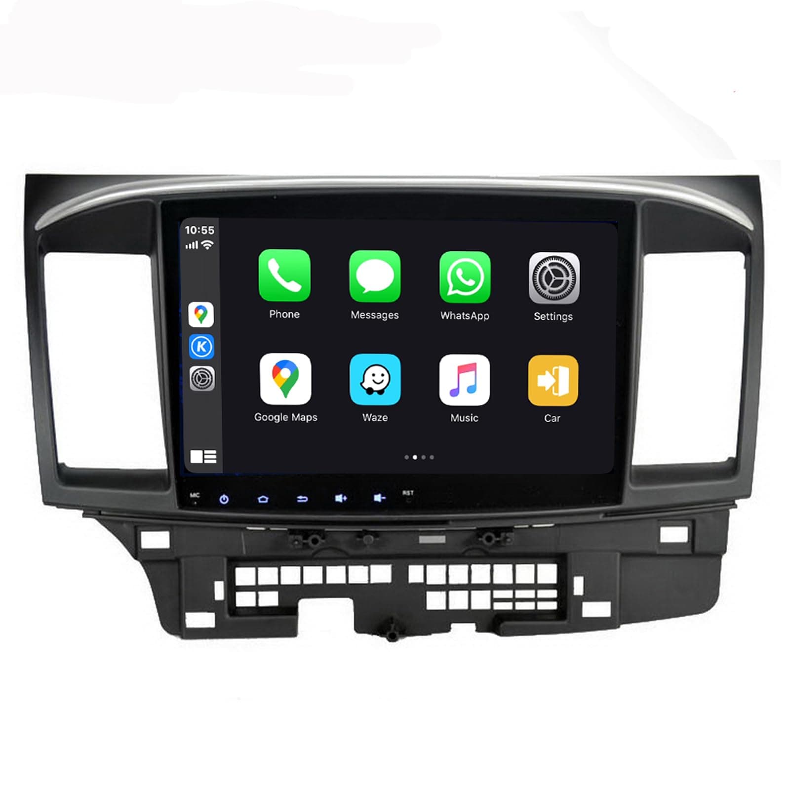 SYGAV Android 9.0 Pie Hexa Core Car Stereo for 2008-2013 Mitsubishi Lancer EVO X with OEM Rockford Fosgate AMP Radio GPS Navigation Head Unit