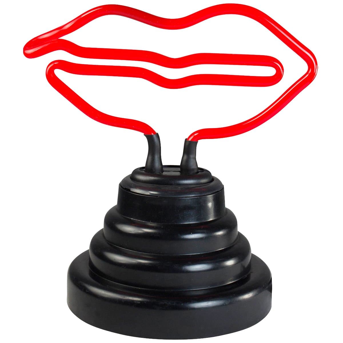 Small Neon Desk Lamps (Lips Black Tier)