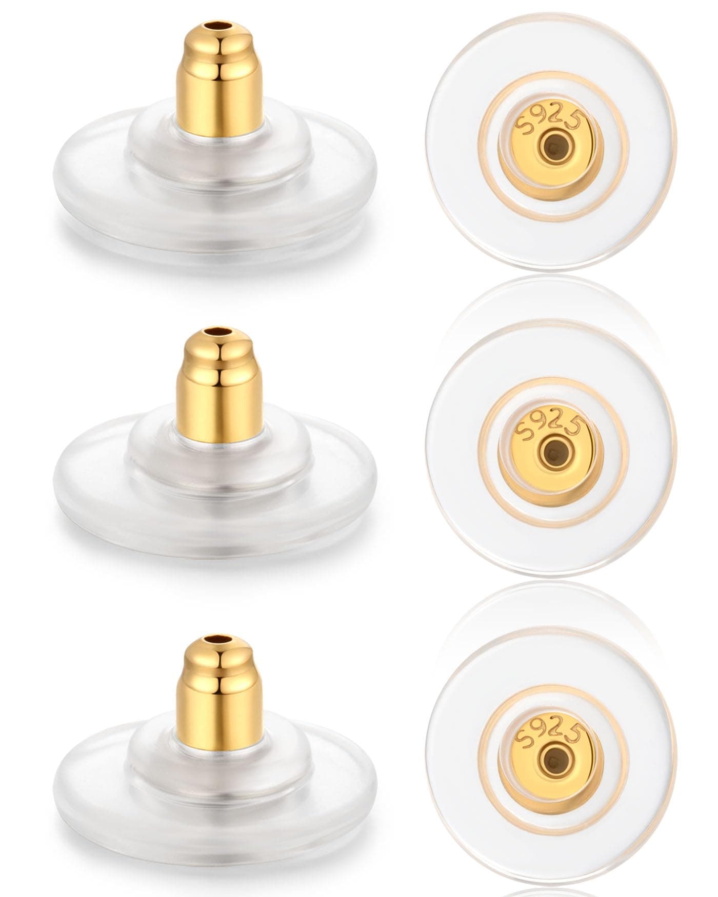Gold Bullet Earring Backs
