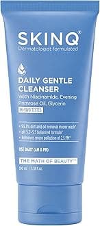 SkinQ Daily Gentle Cleanser for All Skin Types with Niacinamide & Glycerine 100ml | Hydrating Facewash for Men & Women to enhance Skin Texture, Exfoliation & Deep Cleansing | Helps remove Excess Oil