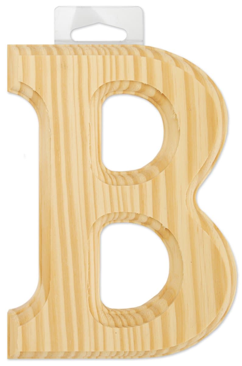6" Wood Letter: B