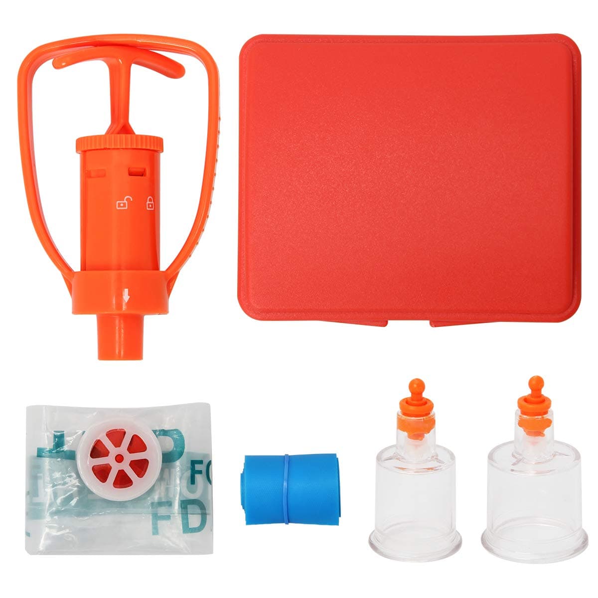 Venom Extractor, Snake Bite Kit, Camping, Hiking and Backpacking First Aid Supplies, Bite Extractor Kit, Equipped with Cardiopulmonary Resuscitation Mask
