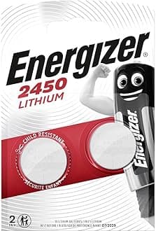 Energizer CR2450 Batteries, Lithium Coin, 2 Pack