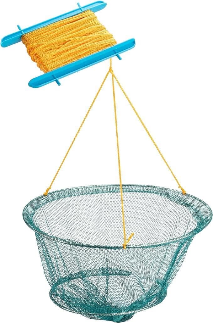Yello Crab Line with net, drop net for Crabbing and Small Fishing, Assorted Colours