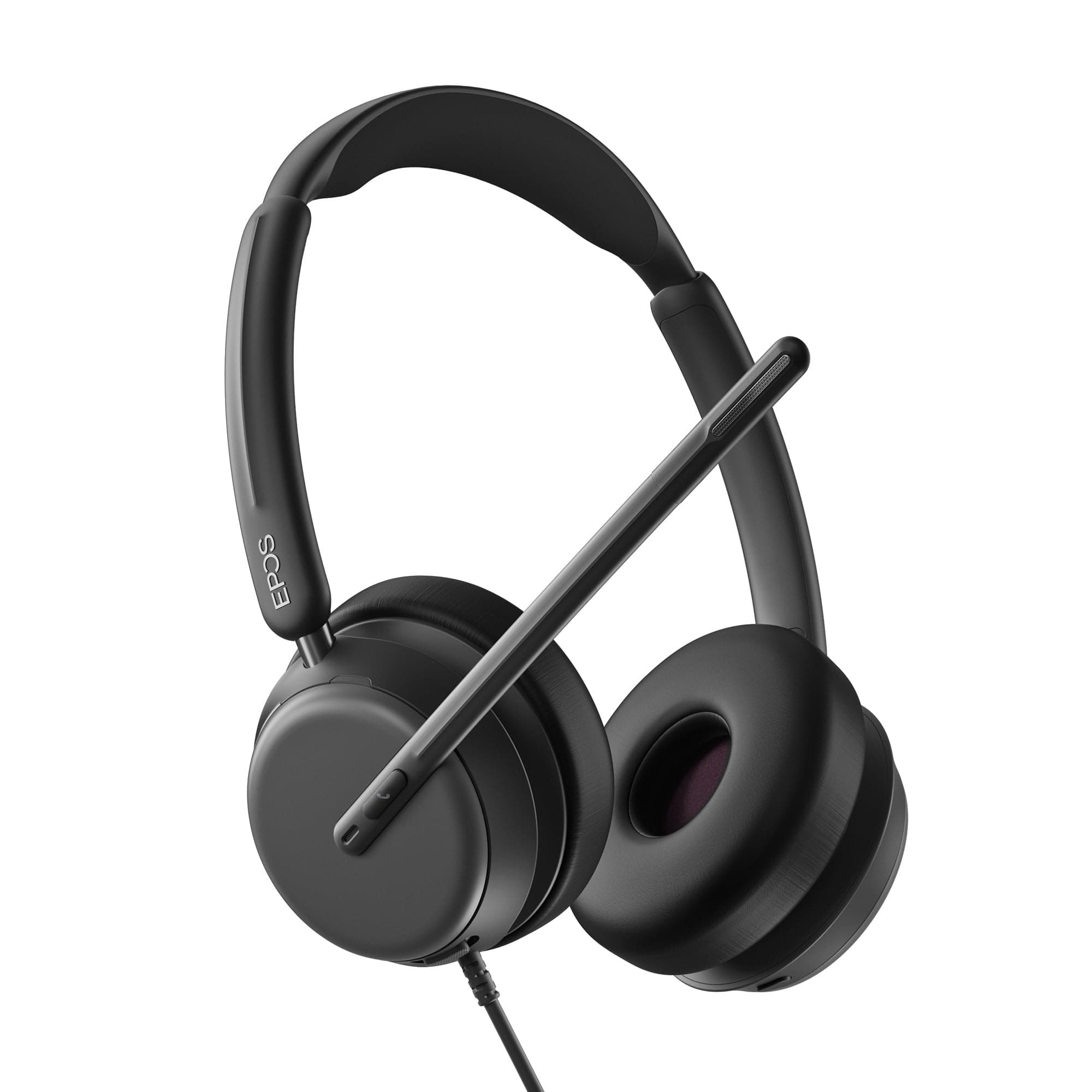 Impact 860 ANC Double-Sided Wired Headset with Active Noise Cancellation, USB C & USB A, Lightweight, Comfortable Fit, Microsoft Teams & Zoom Compatible for Office Work, Black