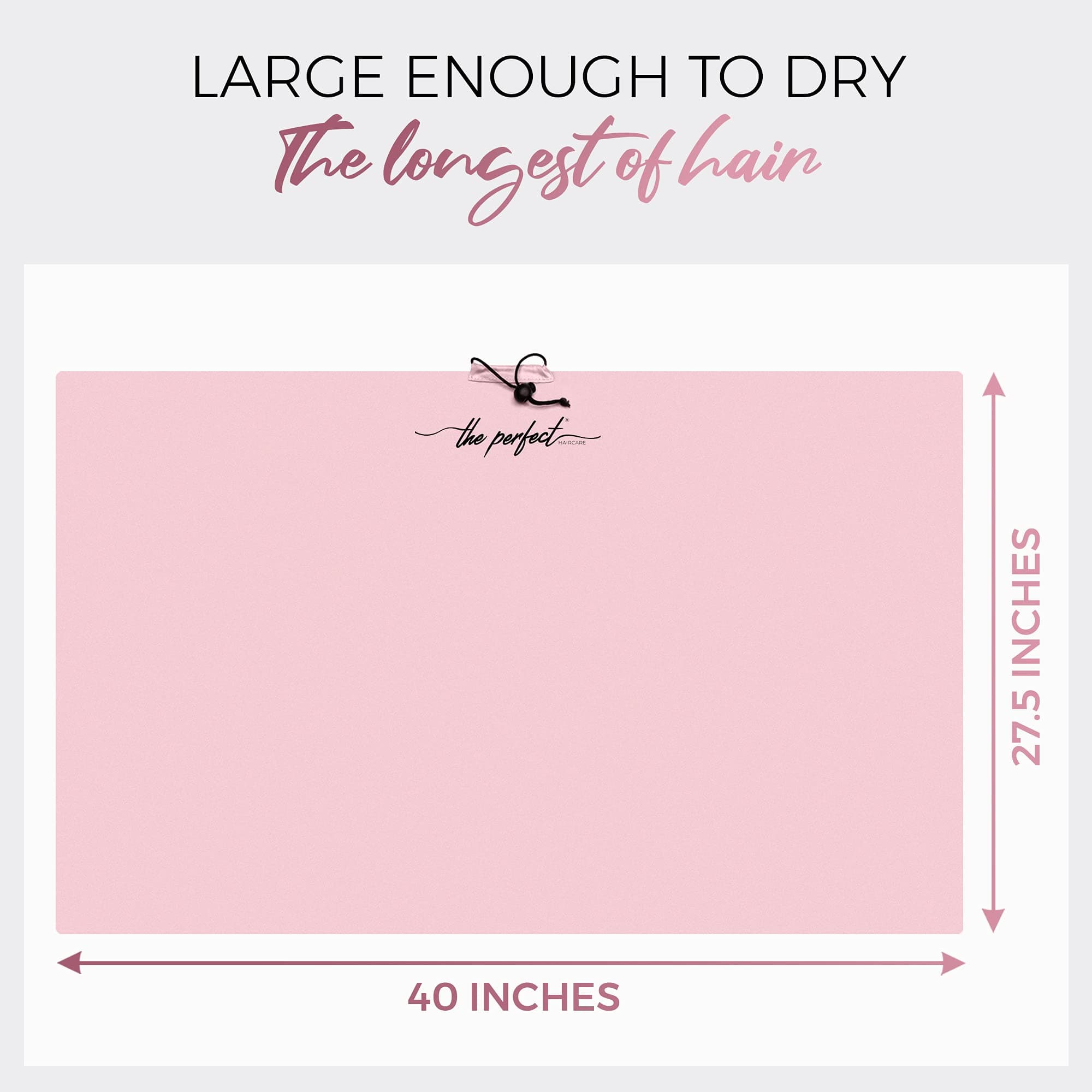 Pink Microfiber Hair Towel Wrap