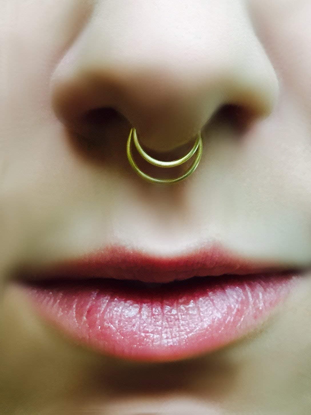 Fake Double Septum Ring
