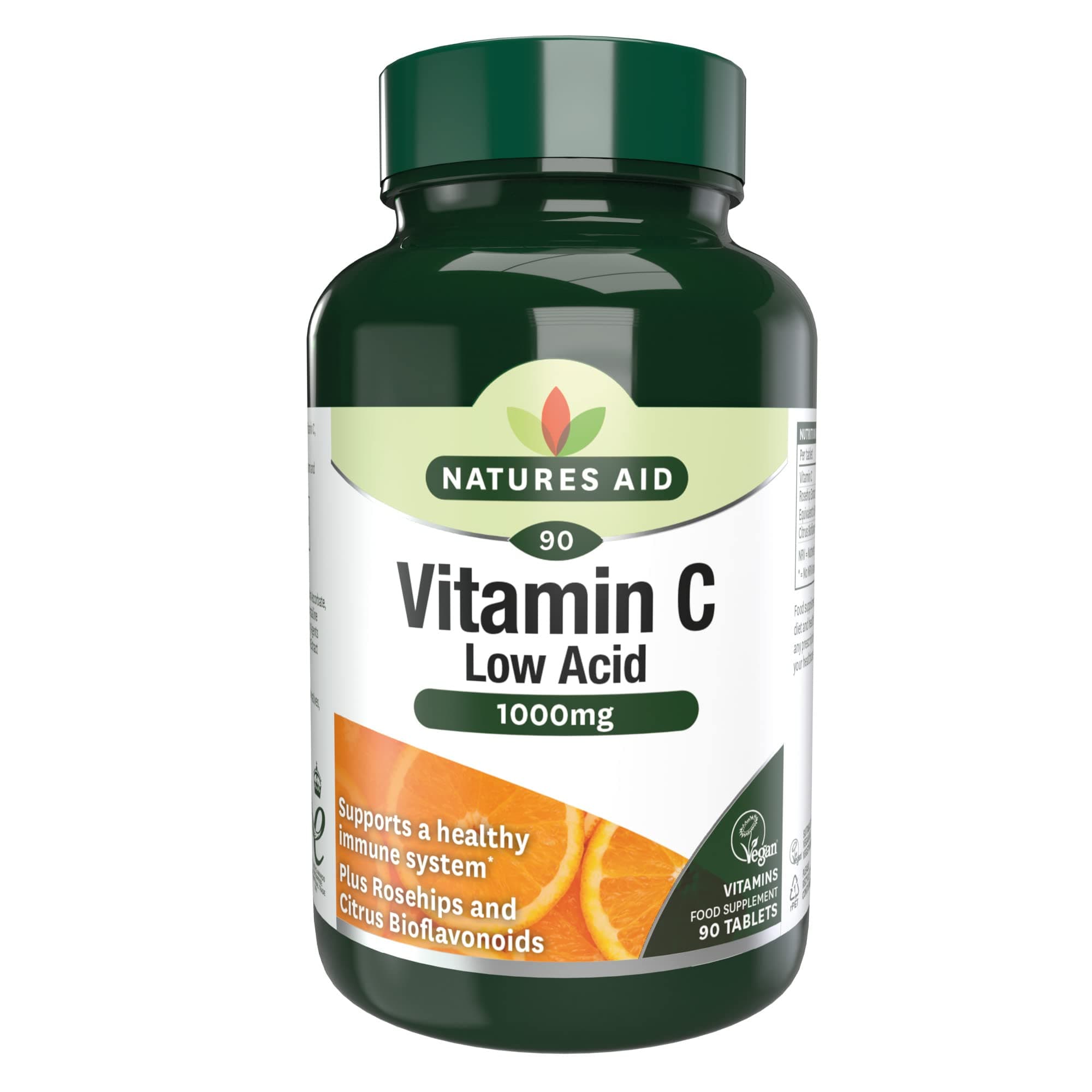 Vitamin C Low Acid 1000mg, 90 Tablets