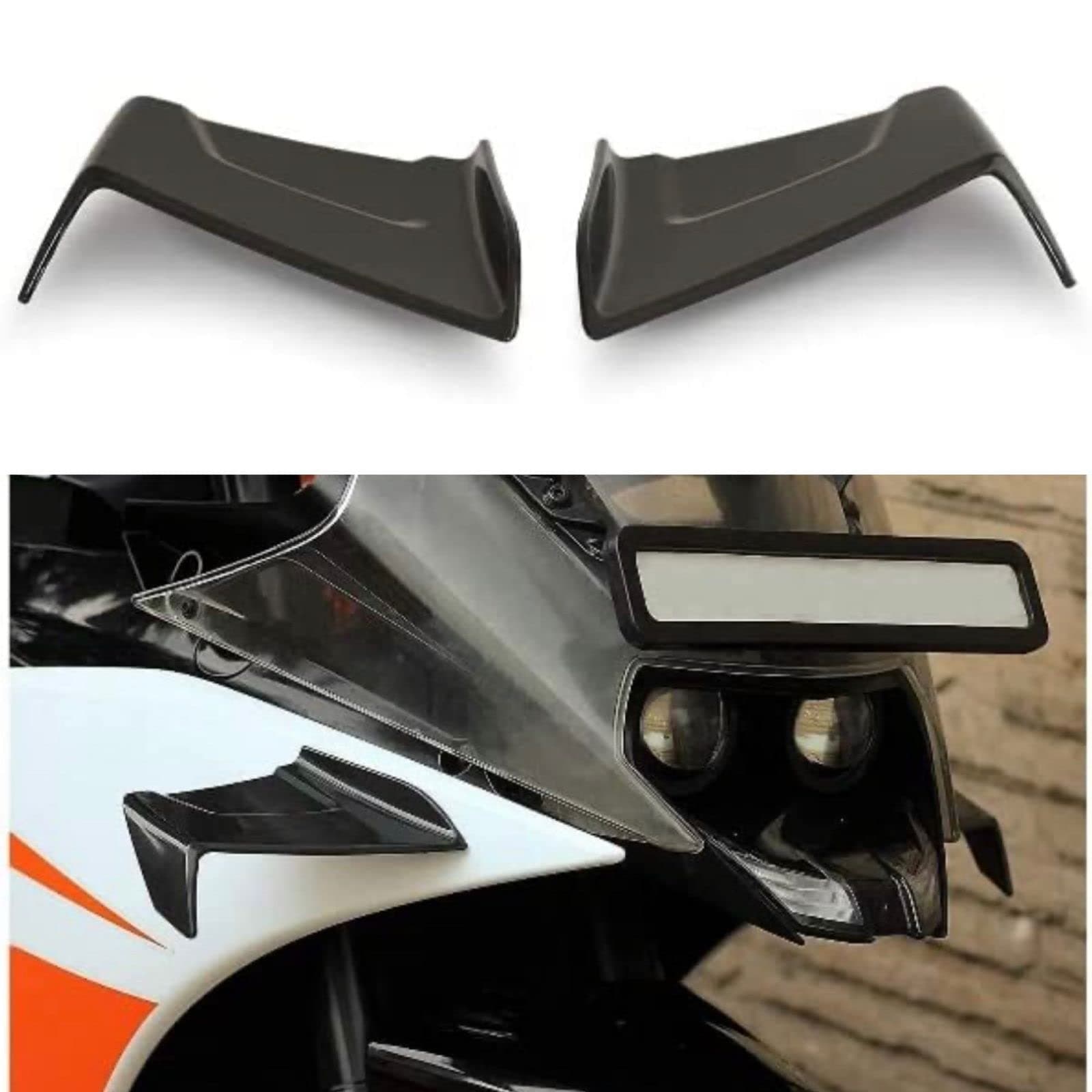 Universal Wing Aerodynamic Winglet Kit Dynamic Spoiler for Suzuki Kawasaki Yamaha R15 V3/V4, KTM RC 390 RC 200 RC 125