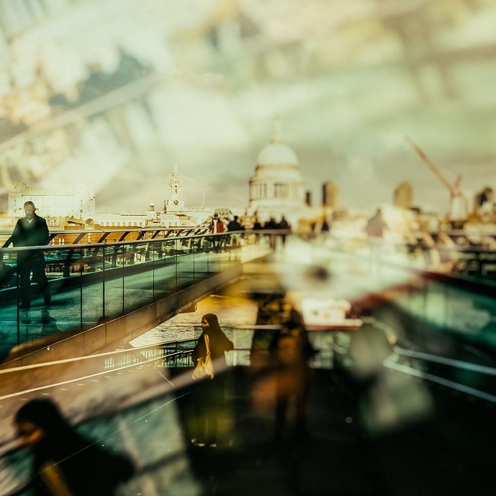 Millenium Bridge Poster Print - Stefan Buder (24 x 24)