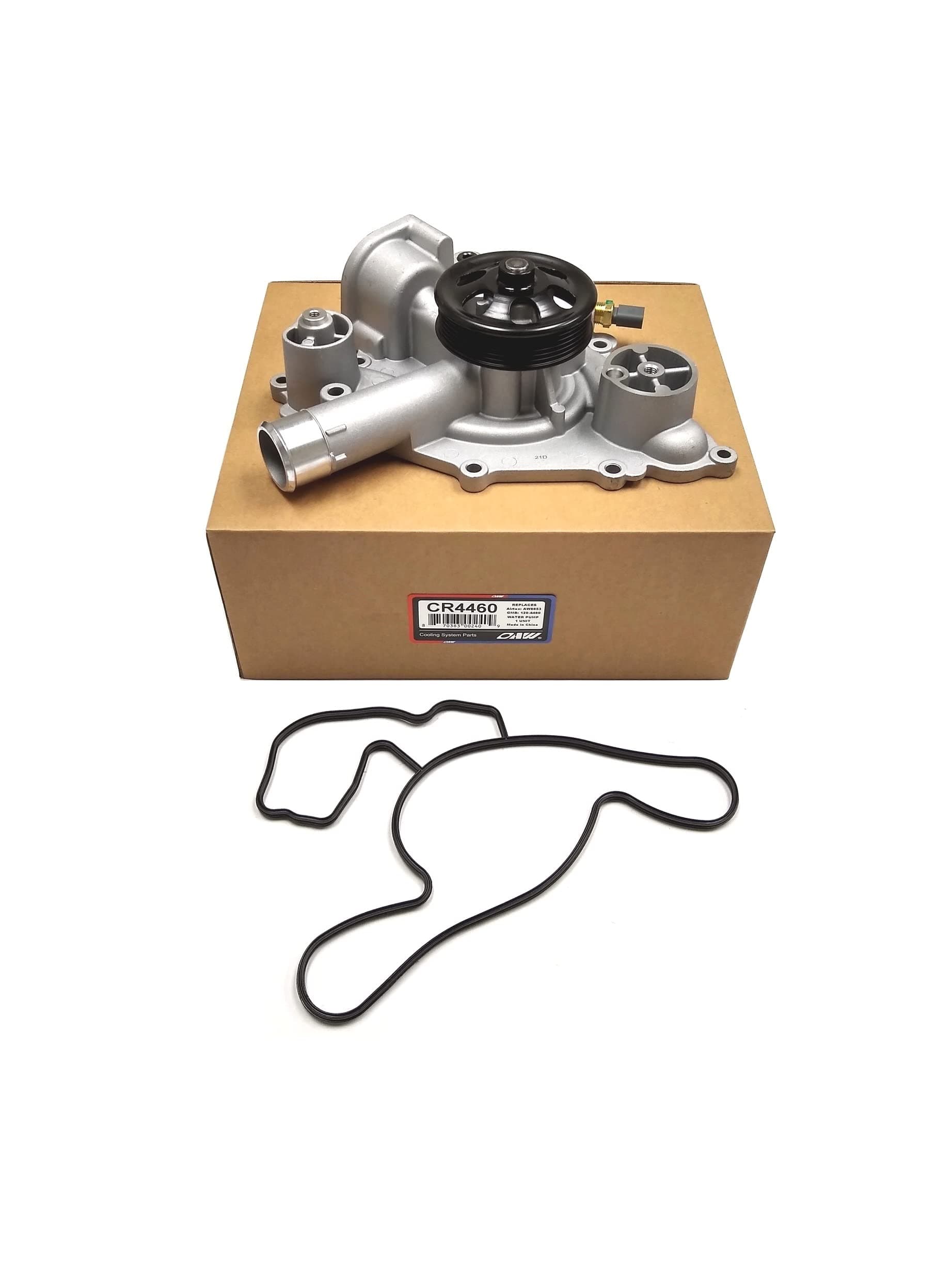 CR4460 Water Pump W/Temp Sensor for 5.7L-V8, 6.4L-V8 on 2011-2023 Chrysler 300, Dodge Challenger, Charger, Durango, Jeep Grand Cherokee