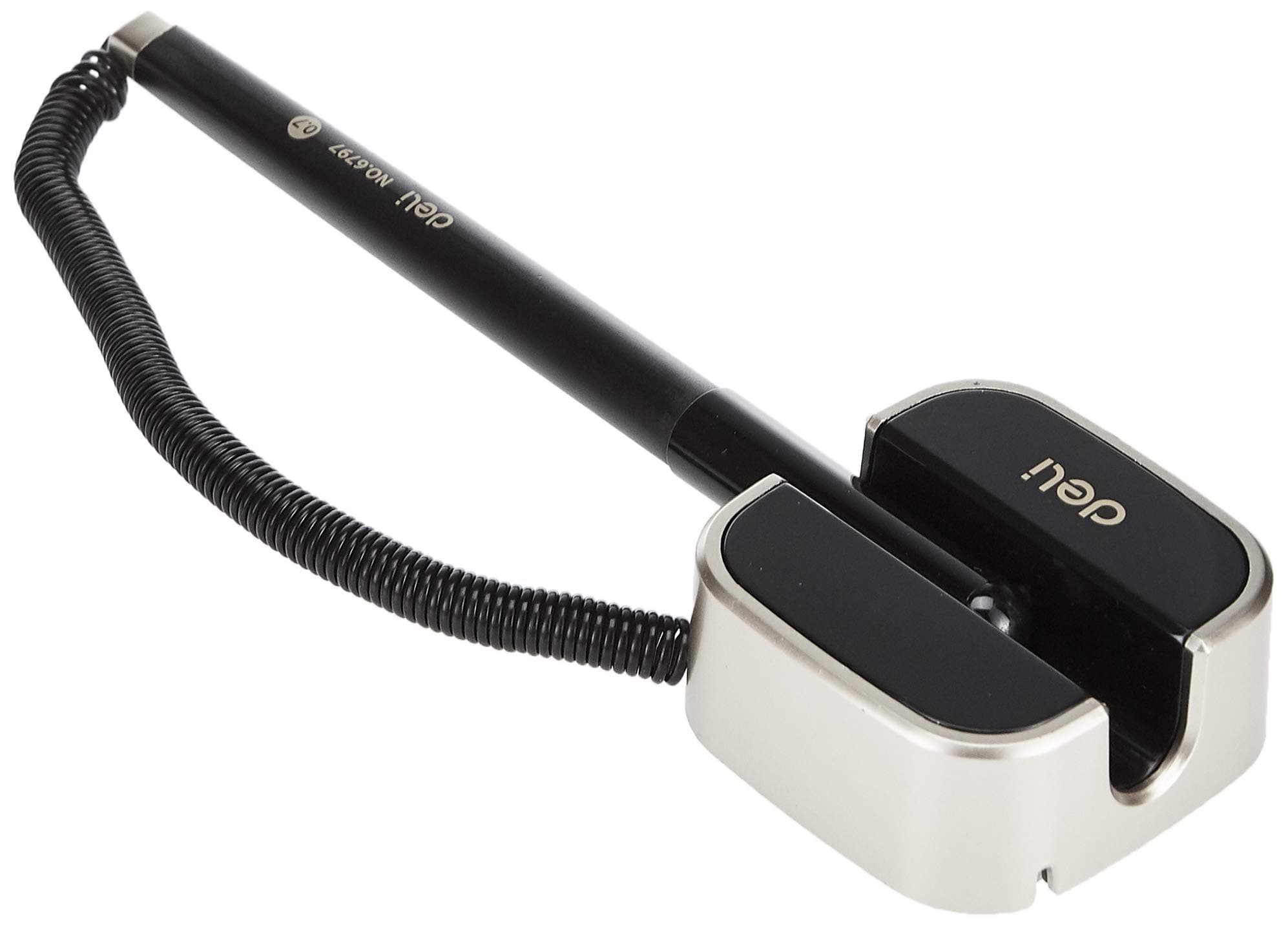 Deli E6797 Desk Pen Standeasily Access 18 Degree Rotatable Design - Black