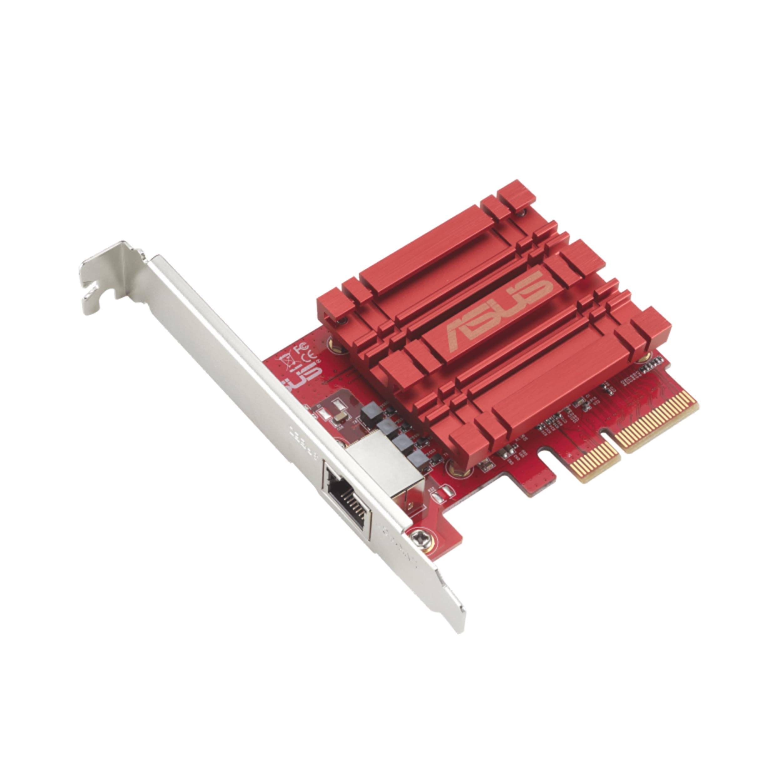 ASUS XG-C100C 10G Network Adapter PCI-E x4 Card with Single RJ-45 Port and Built-in QoS for use with Windows 10/8.1/8/7 and Linux Kernel 4.4/4.2/3.6/3.2, TAA Compliant (XG-C100C)