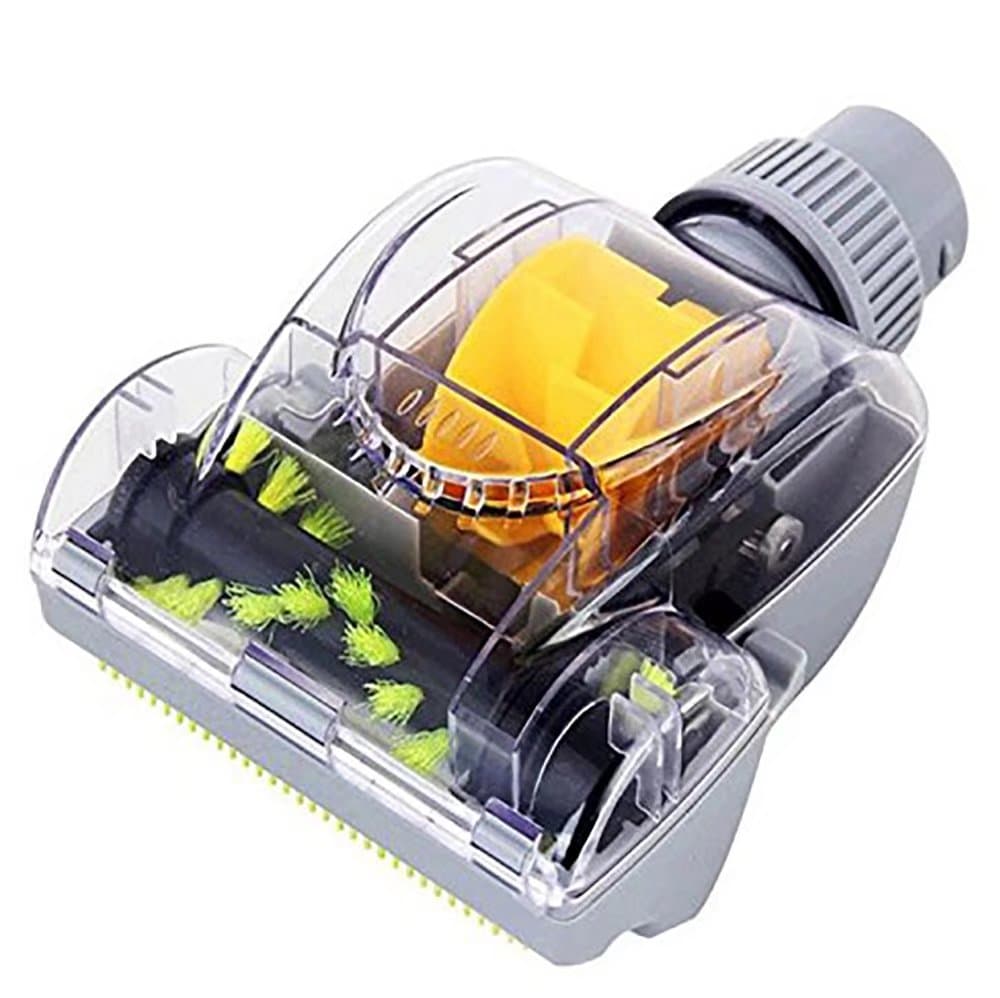 Air Suction Driven Hand-Held Upholstery/Car/RV Nozzle Tool with Pet Attachment Pet Hair Brush Clean Mites Tool 32mm