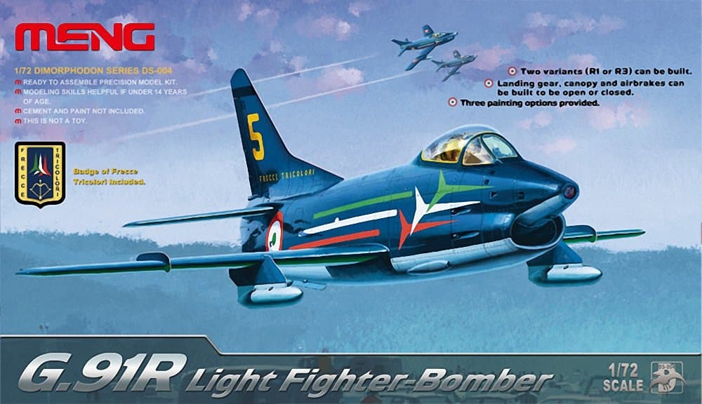 MENGModels G91R Light Fighter Bomber Kit, Scale 1/72