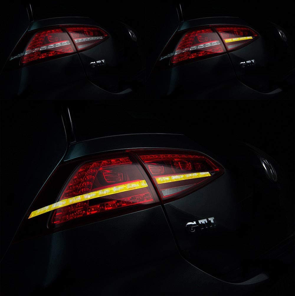Semi Dynamic Turn Signal Adapter LED Tail Lights Module For VW Golf 7 MK7 GTI R