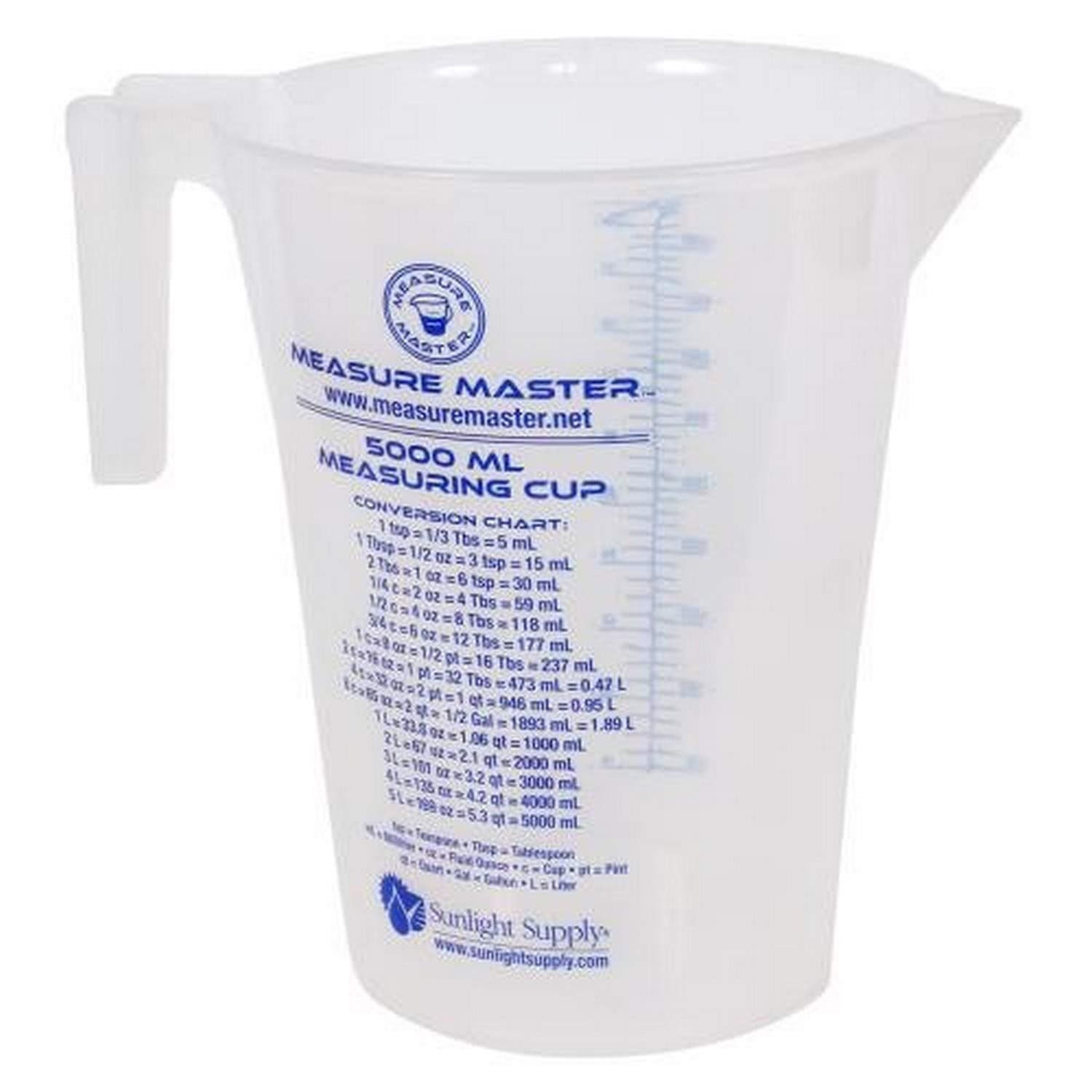 Measure Master 740328 Graduated Container, 5000 ml, Brown/A