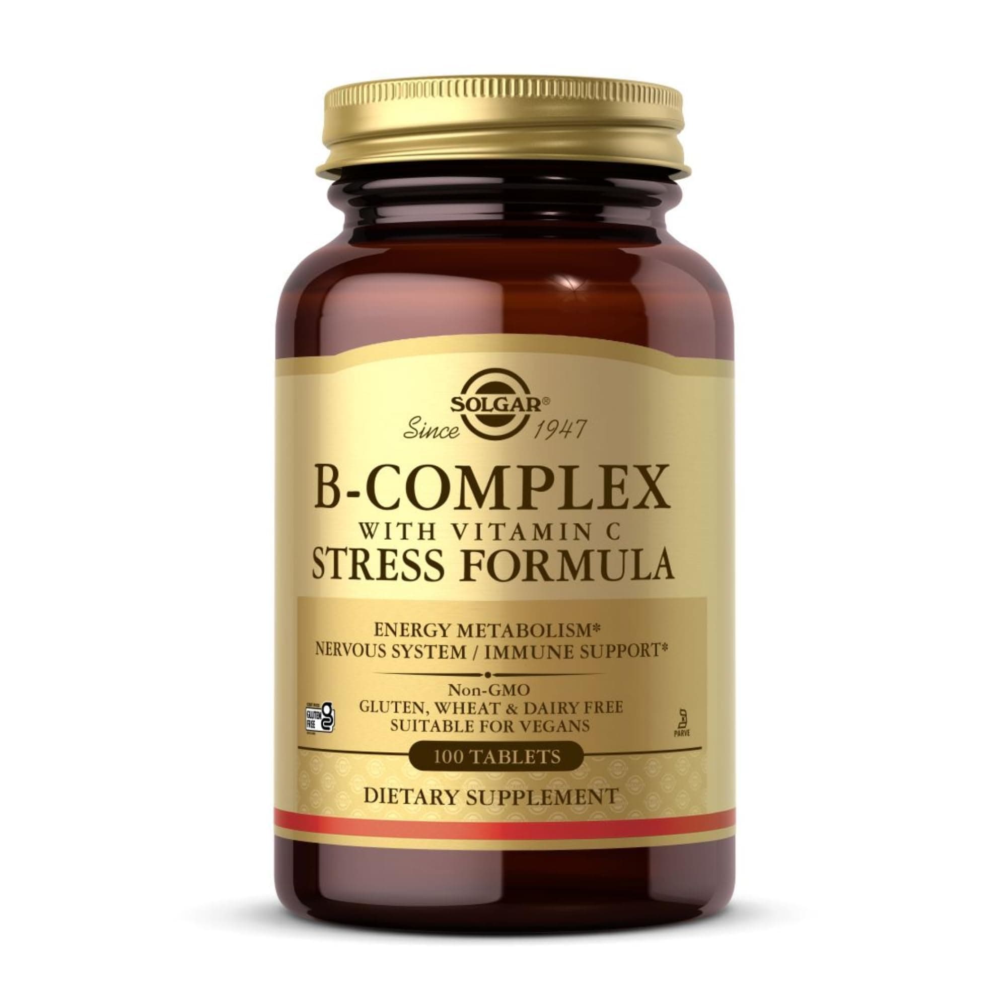 B-Complex with C Stress Formula Solgar 100 Tabs