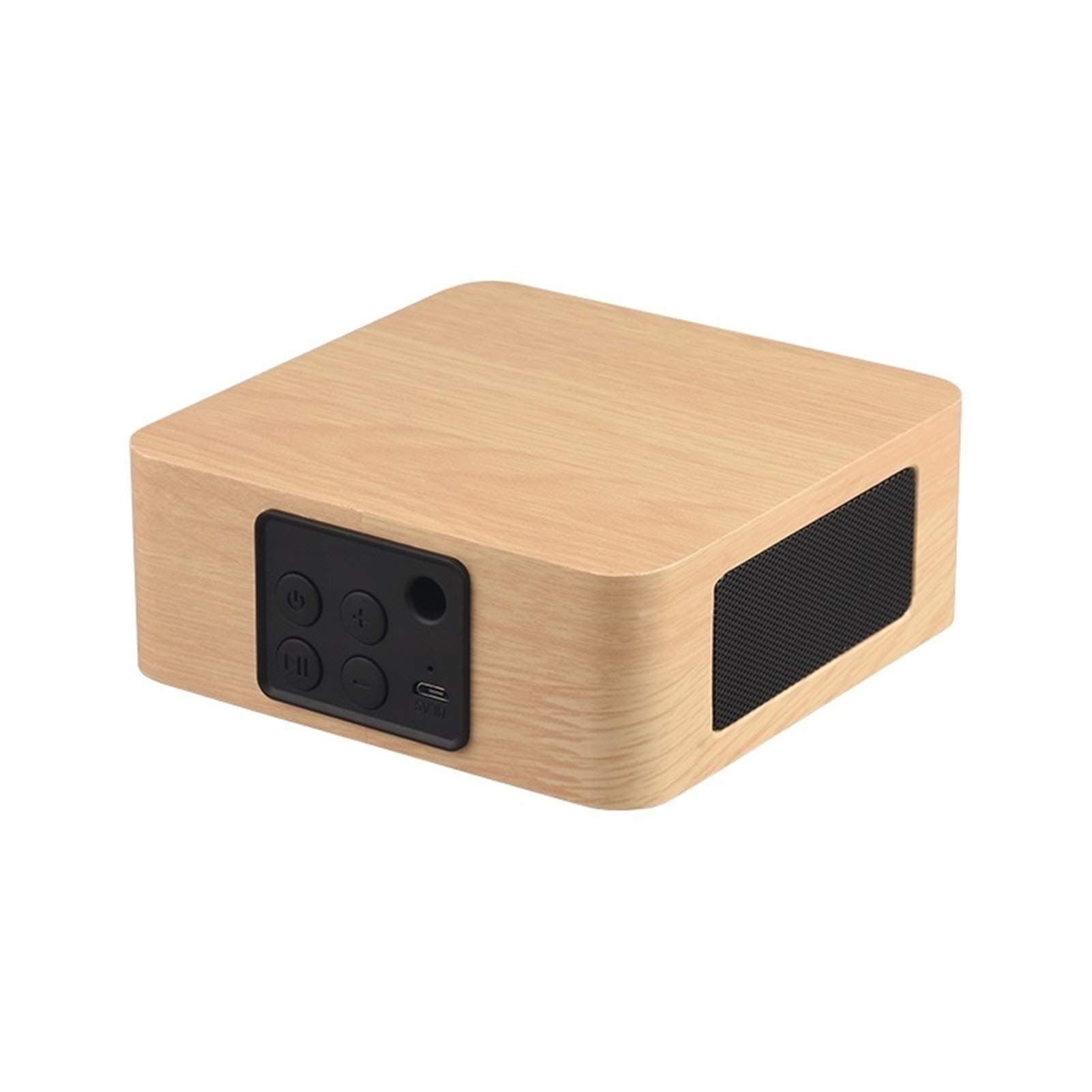 ZYstyleWood wireless Bluetooth tablike mobile phone notebook desktop audio double speaker big volume mini small portable WeChat collection money prompt Alipay collection payment message voice broadca