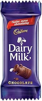 Cadbury Dairy Milk Chocolate bar, 13.2g ( Pack of 50)