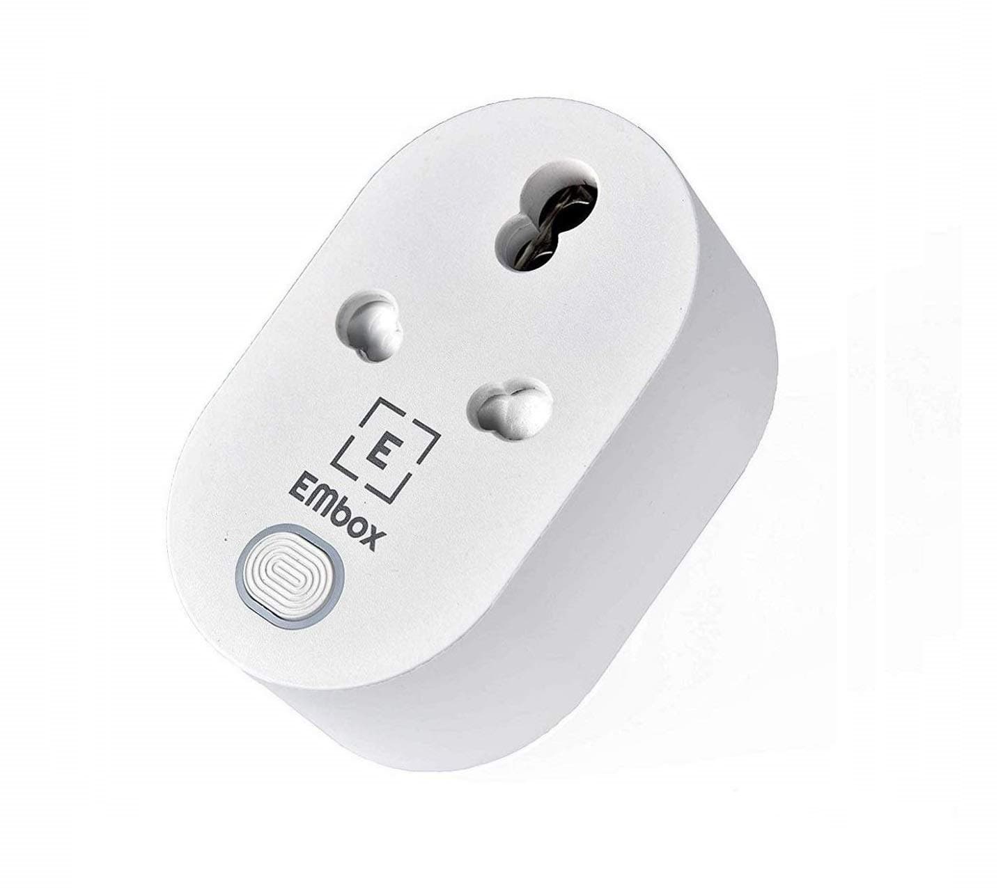 EMBox WiFi Smart Plug | Voice Control Compatible with Alexa & Google Home Assistant | Wireless (2.4GHz),16 Amps and 10 Amps, 3500 Watts | No Hub Required with Energy Monitoring