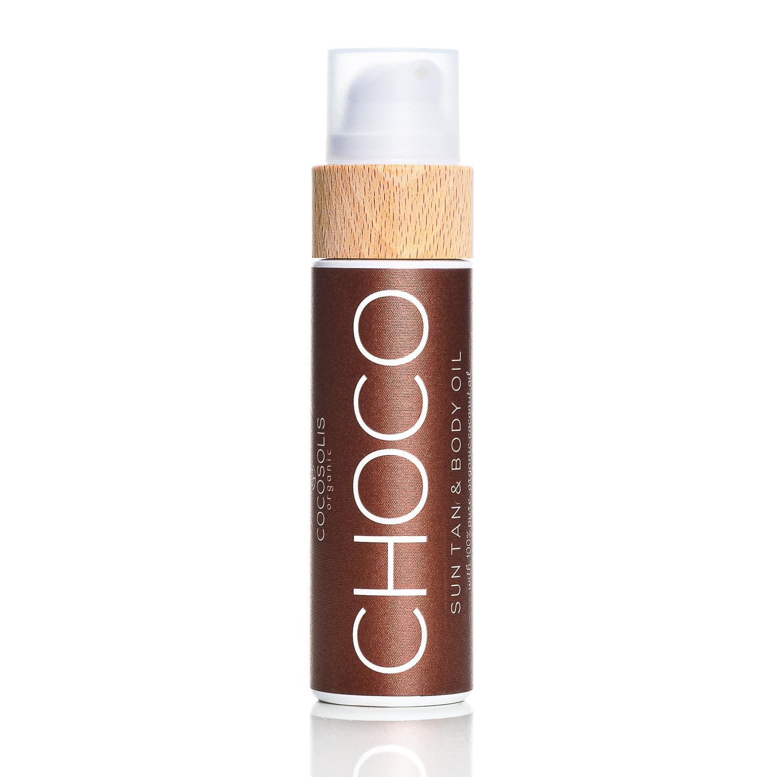 CHOCO accelerator - organic oil with vitamin E & chocolate scent for a quick, intensive tan - tanning enhancer for a deep tan - nourishing tanning bed oil (110)