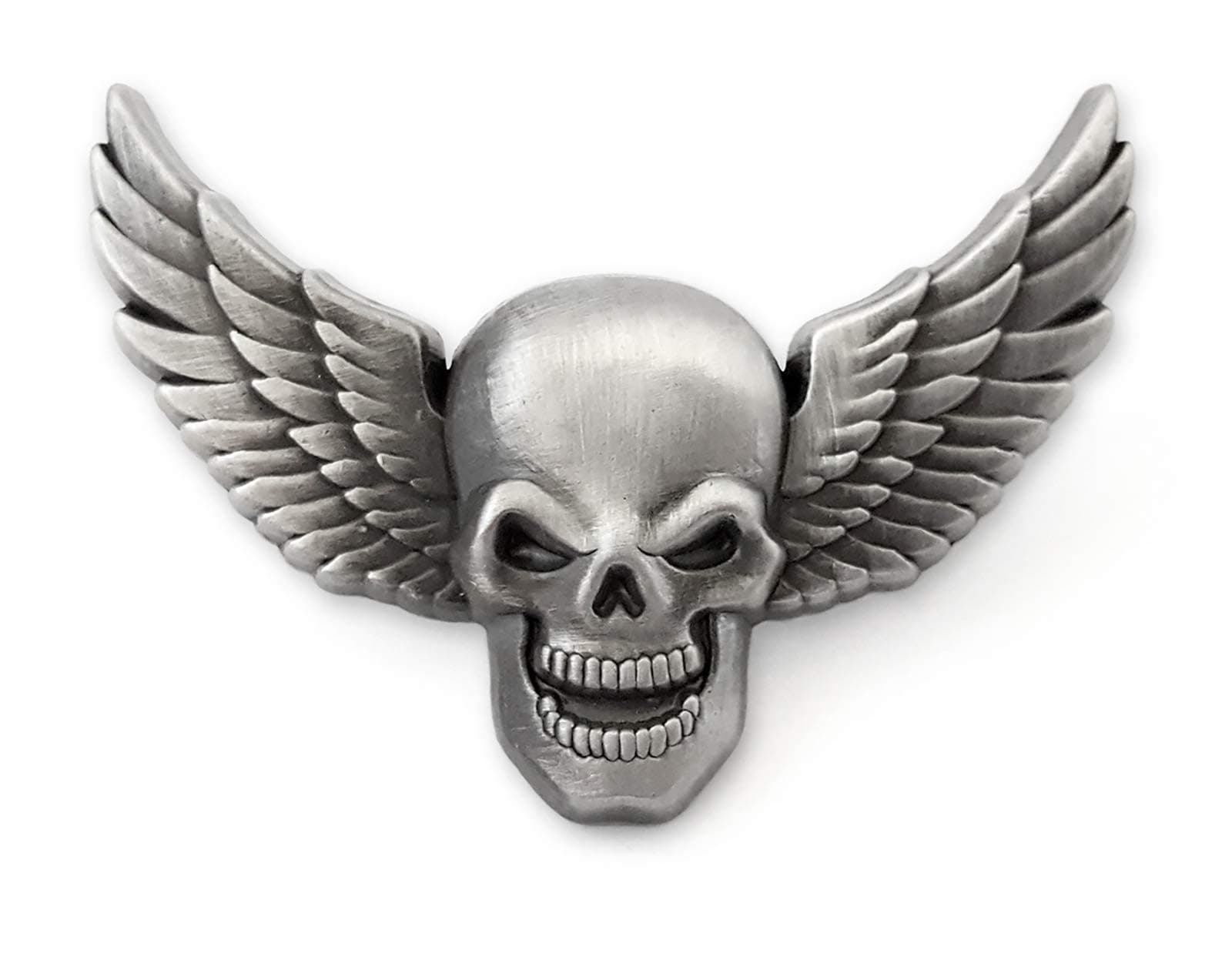 Pinsanity 3D Winged Skull Lapel Pin