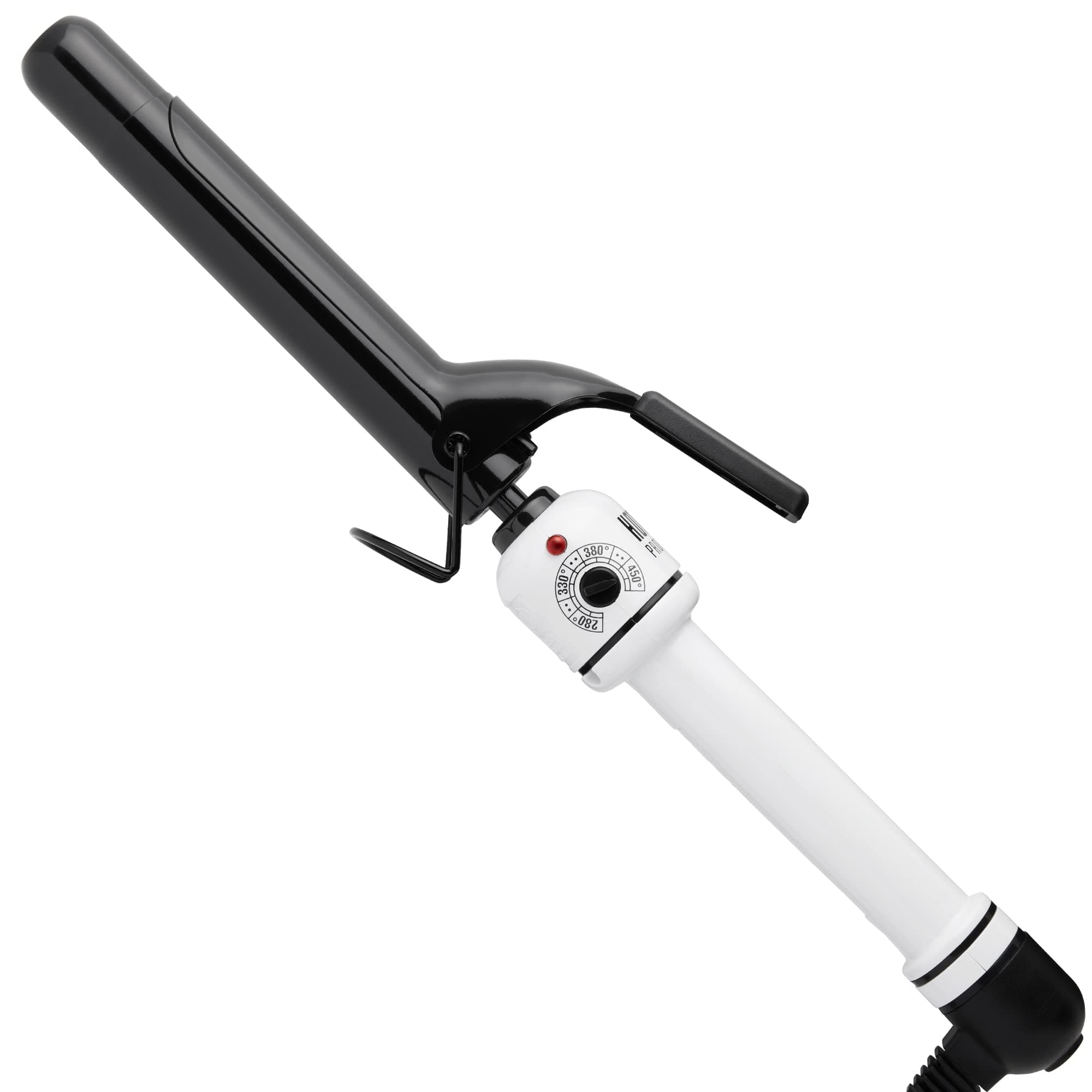 HOT TOOLS HTBW44 Spring Curling Iron, Black/White, 1 Inch by Hot Tools