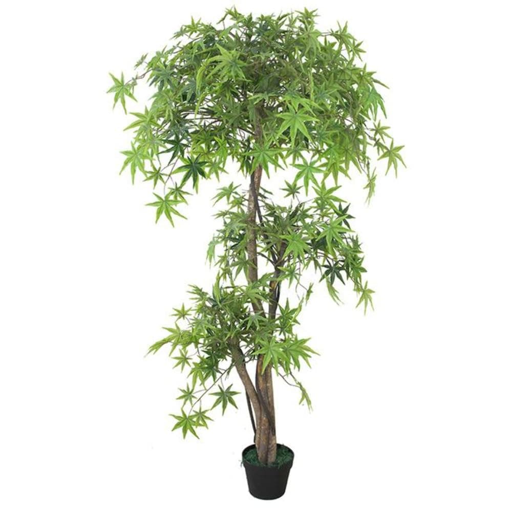 Leaf Design UK Realistic Extra Large Artificial Foliage Plant/Tree with Pot, Japanese Maple, 150cm