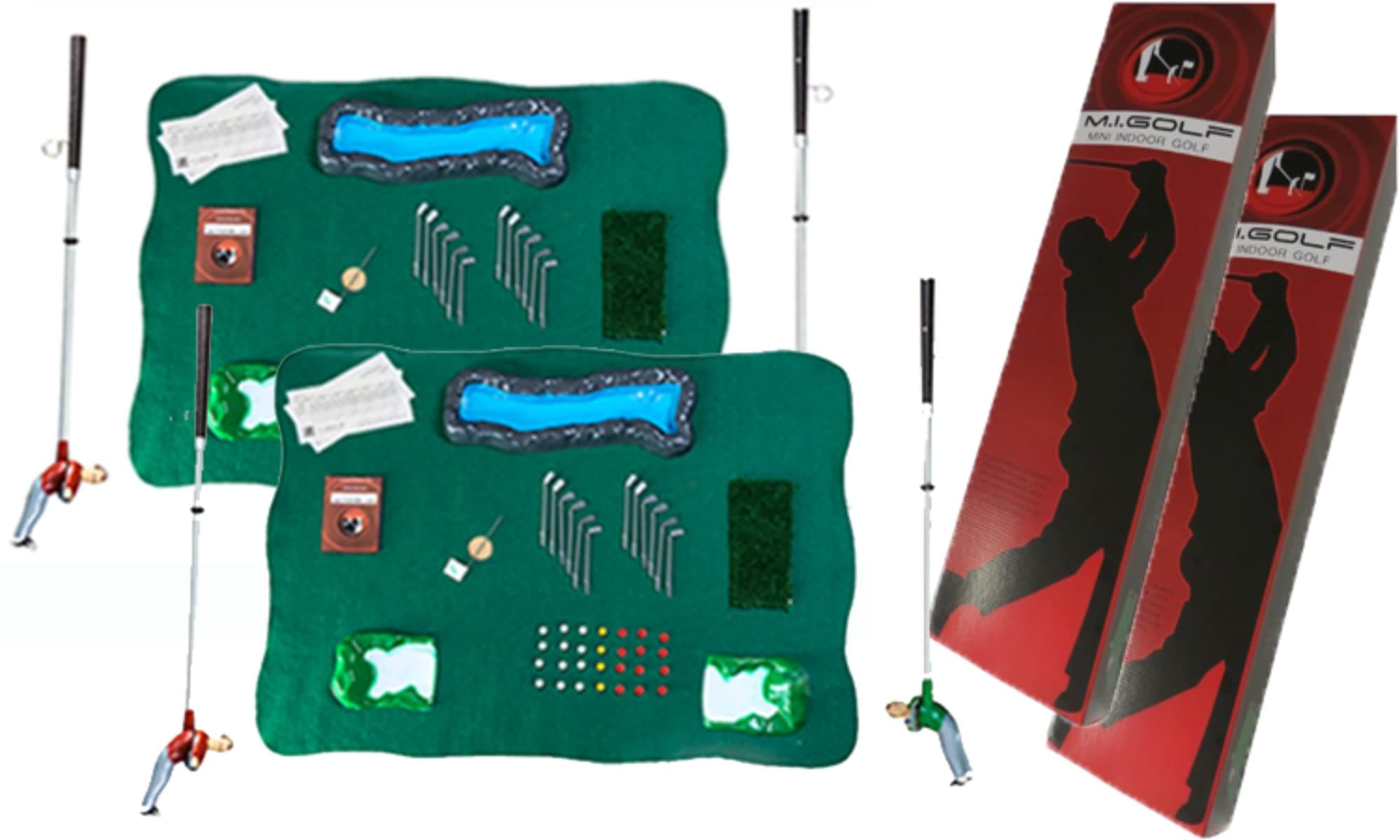Set of Two Mini Indoor Golf Competition Sets