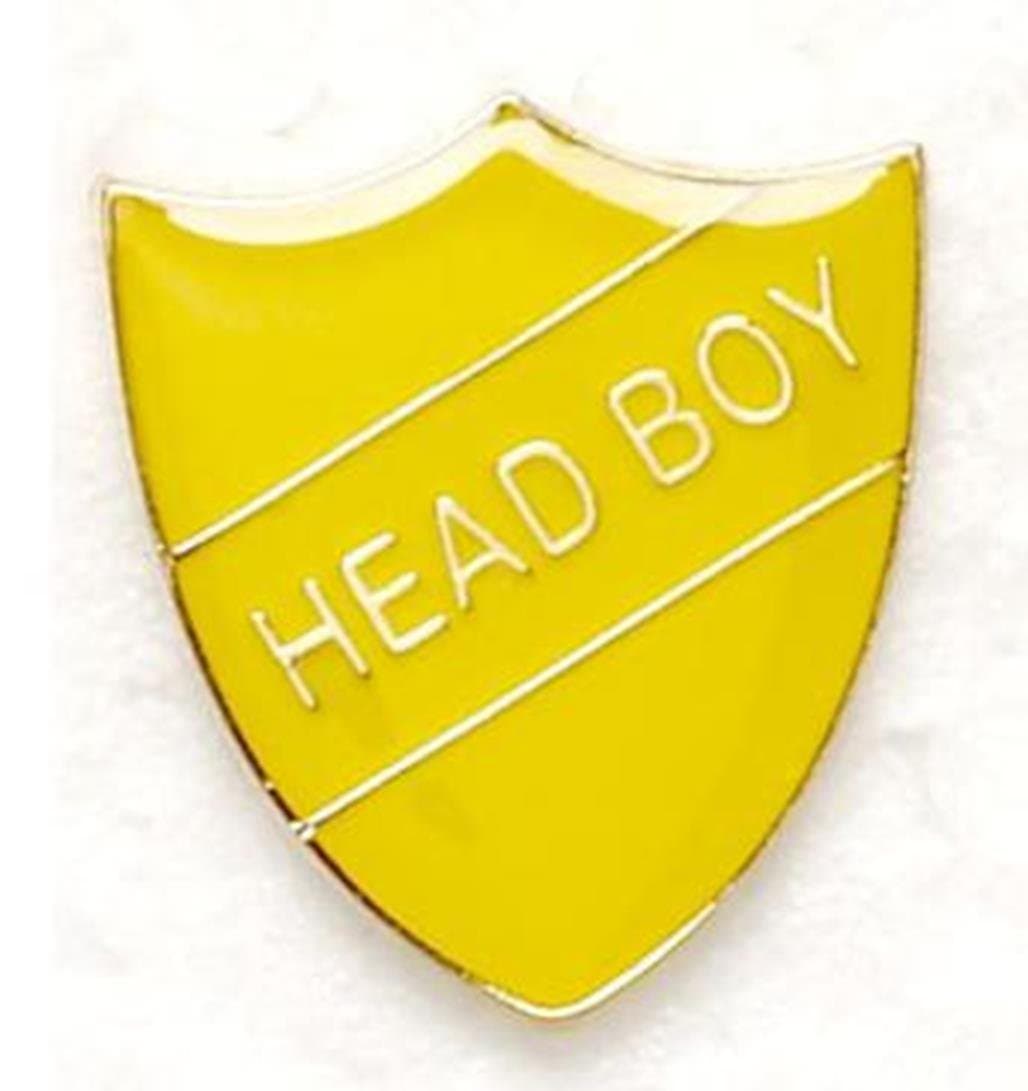 headHEAD BOY SHIELD BADGE YELLOW SB017Y